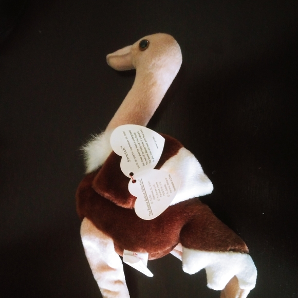 **Rare TY Beenie Baby, "Stretch" the Ostrich - Picture 5 of 8